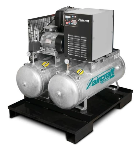 Aircraft AIRPROFI DUO 853/2x100/10 K - Uniwersalny system sprężania 2 zbiornikowy po 100l