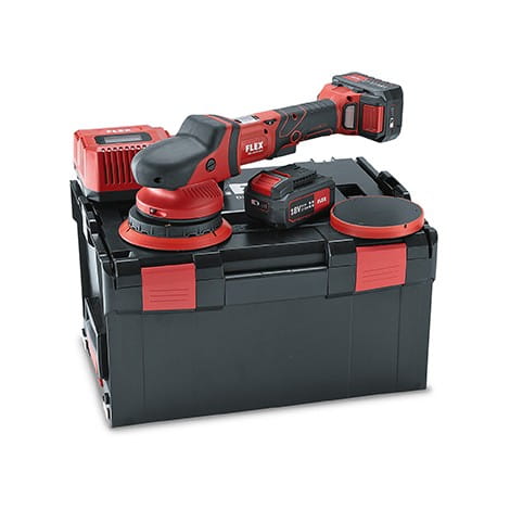 Flex XFE 15 150 18,0-EC / 5,0 SET - Akumulatorowa polerka mimośrodowa w walizce L-Boxx® z bateriami i ładowarką 