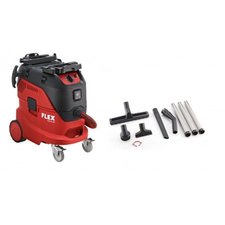 Flex VCE 44 L AC SET - Odkurzacz z automatycznym systemem czyszczenia filtra, 42l, Klasa L