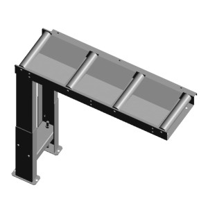 Metallkraft - 1000 x 290 mm, przenośnik rolkowy 200 kg/m	