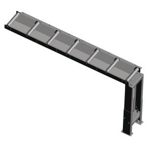 Metallkraft - 2000 x 290 mm, przenośnik rolkowy 200 kg/m	