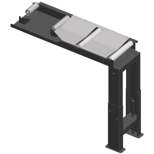 Metallkraft - Przenośnik rolkowy łączący 1000 x 290 mm strona odbierająca