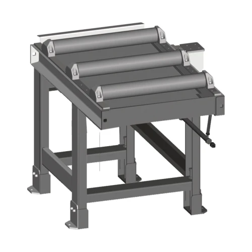 Metallkraft - 1000 x 600 mm przenośnik rolkowy, 1000 kg/m	