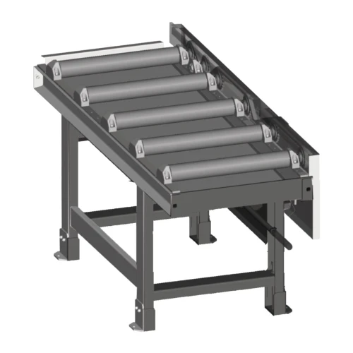 Metallkraft - 2000 x 600 mm przedłużenie przenośnika rolkowego silnikowego, 1000 kg/m (potrzebne 3649256)