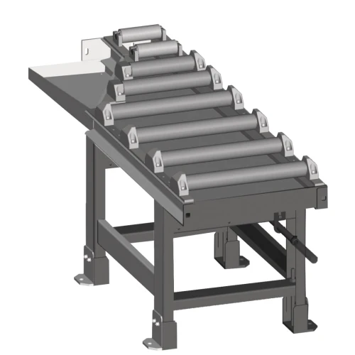 Metallkraft - Przenośnik rolkowy podający do cięć 60° silnikowy 2000 x 520 mm	