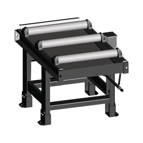 Metallkraft - 1000 x 620 mm przenośnik rolkowy, 1700 kg/m	