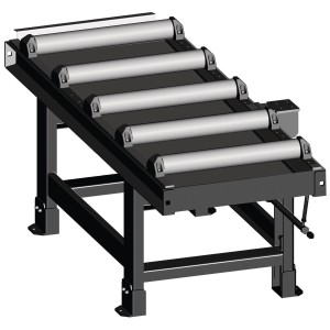 Metallkraft - 2000 x 620 mm przenośnik rolkowy, 1700 kg/m	