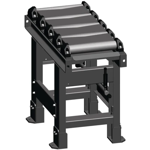 Metallkraft - Przenośnik rolkowy łączący strona odbierająca 1000 x 35 0mm z blachami osłonowymi między rolkami	