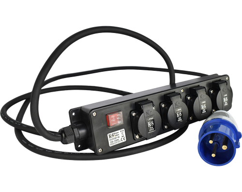 K&S KS EX3M-4S - Adapter 32A na 4x 16A o długości 3m