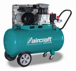Aircraft AirClassic 351/100/10 - Mobilna sprężarka tłokowa z napędem pasowym