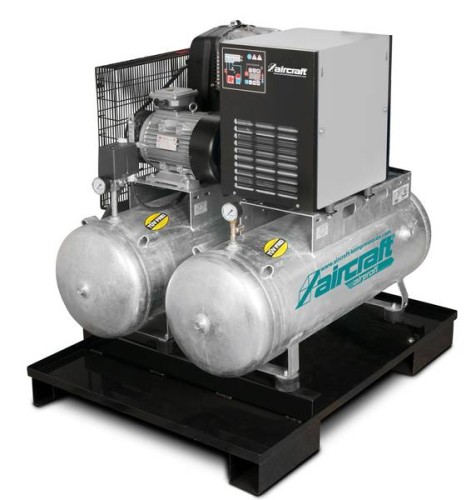 Aircraft AIRPROFI DUO 703/2x100/10 K - Uniwersalny system sprężania 2 zbiornikowy po 100l