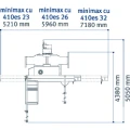 HOLZKRAFT minimax CU 410 elite s 32 Tersa - Rysunek techniczny - Wymiary