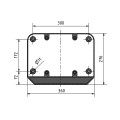 Optimum GU 30 - Rysunek techniczny - Wymiary podstawy