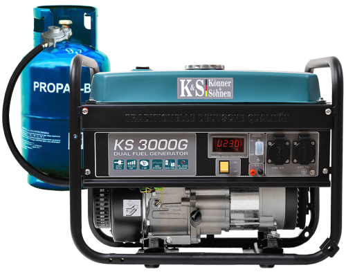 K&S KS 3000G - Generator gazowo-benzynowy 2,6 kW