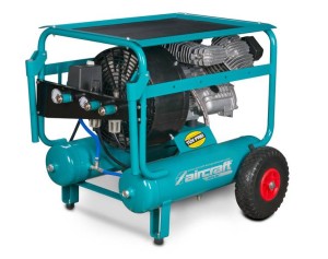AIRCAR 553/22 PRO - Mobilna sprężarka dwu tłokowa