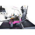 Stabilna podstawa warsztatowa z imadłem i układem chłodzenia w maszynie Optisaw SD 285