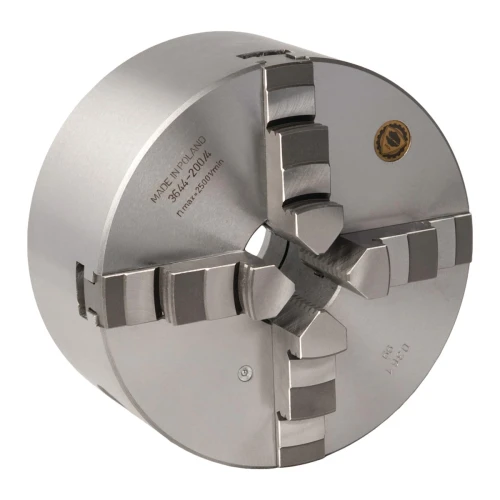 Uchwyt tokarski czteroszczękowy BISON Odlewany uchwyt centryczny Camlock Ø 160 mm Camlock DIN ISO 702-2 nr 4 OPTIMUM