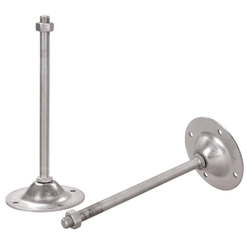 Stopy przenośnika rolkowego M16 x 250 mm, do regulacji wysokości do 1020 mm METALLKRAFT