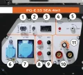 Unicraft PG-E 55 SEA 4w1 - mobilny agregat prądotwórczy z jednostka spawalniczą, kompresorem i masztem oświetleniowym 6706955