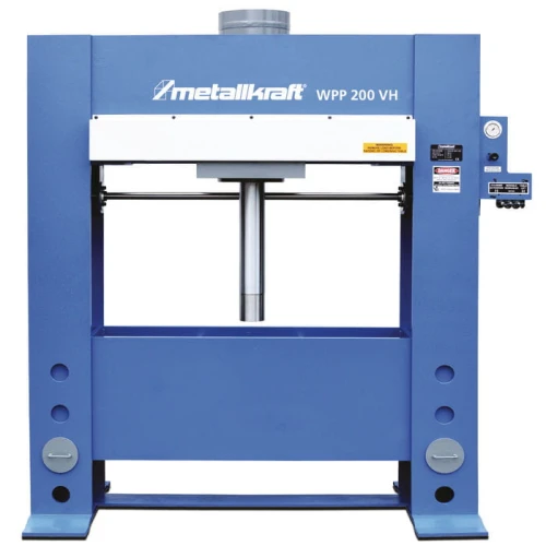 Metallkraft WPP 200 VH - W pełni hydrauliczna prasa warsztatowa. Solidna konstrukcja z ruchomym cylindrem.