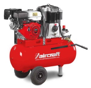 Aircraft AIRBAU 652/100 B PRO - Mobilny kompresor tłokowy z silnikiem benzynowym