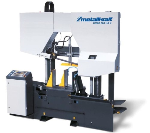 Metallkraft HMBS 600 HA X - Półautomatyczna 2-kolumnowa piła taśmowa do metalu