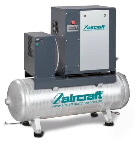 Aircraft A-MICRO 5.5-10-270 K (IE3)  -Sprężarka śrubowa z napędem pasowym z wbudowanym osuszaczem chłodniczym