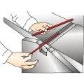 Holzkraft - Noże wymienne Tersa 300 x 10 x 2,3 mm, chromowane ( 3 szt.) 