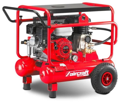 Aircraft AIRCAR-BAU 500/20 B PRO - Mobilny kompresor tłokowy z silnikiem benzynowym