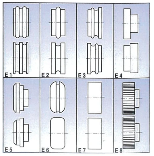 Metallkraft - Rolki gnące Typ E3 - SBM 110