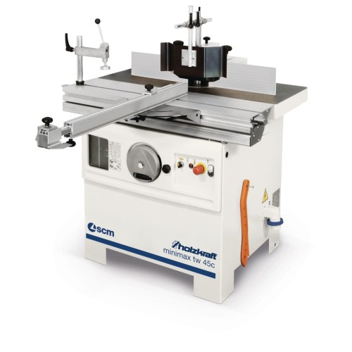 HOLZKRAFT minimax tw 45c - frezarka stołowa z aluminiowym wózkiem jezdnym oraz przechylnym wrzecionem.
